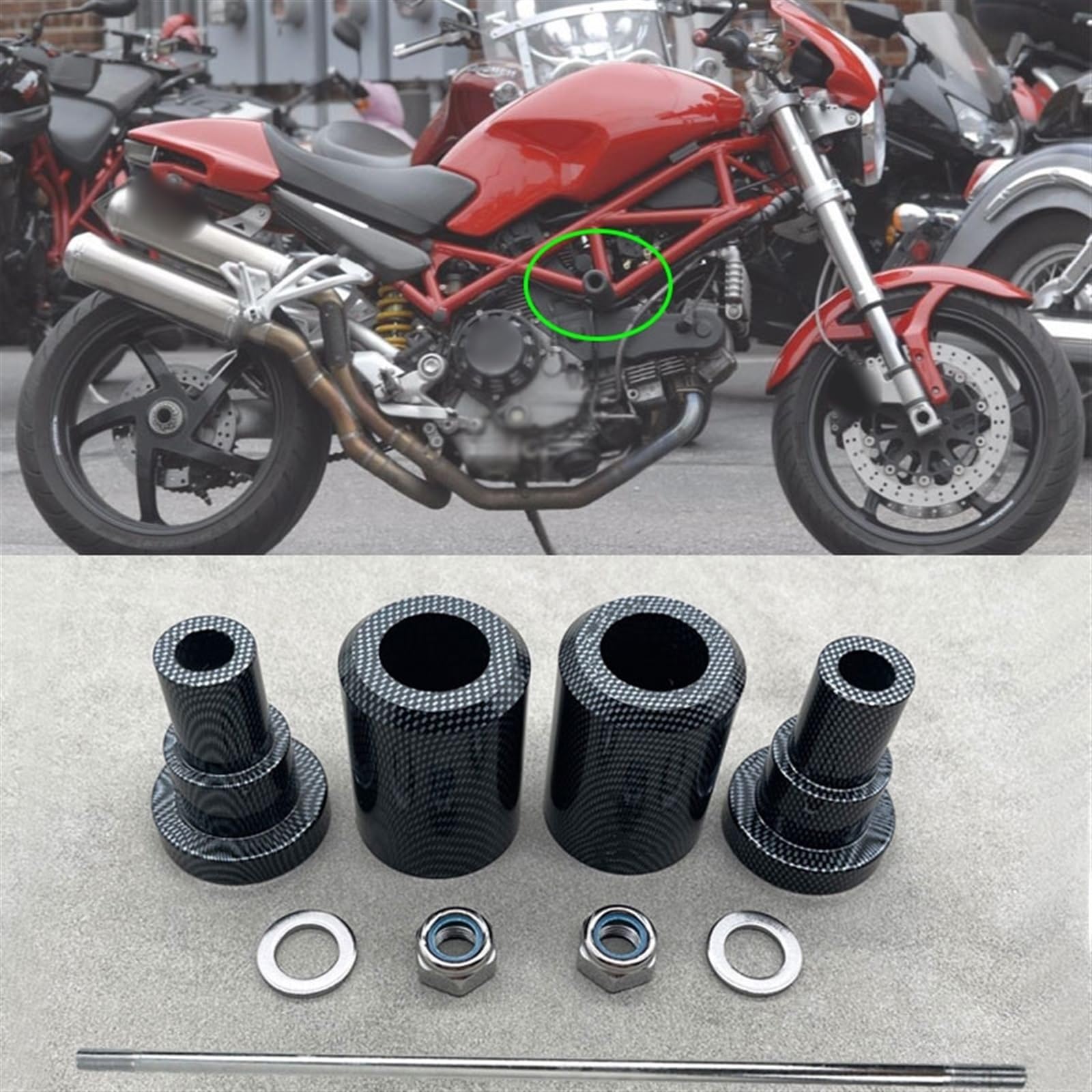 Amazon.co.jp: スライダー に適合するドゥカティモンスター S2 S4 S4R